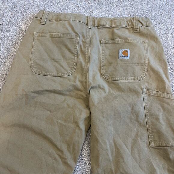 Carhartt Women's Khaki Tan Workpant Cargo Pants Bootcut Size 16 - Picture 9 of 11